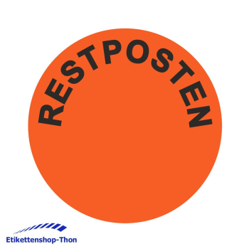 Aktionsetiketten - Durchmesser 30 mm - RESTPOSTEN - 1000 Stück - Leuchtrot